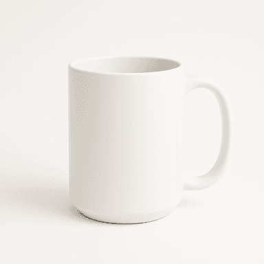 15oz White Mug